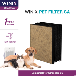 WINIX Filter C5 Pet Care Filter Allergy Carbon - Filter Pembersih Udara [Carbon Filter + HEPA 13 Filter]