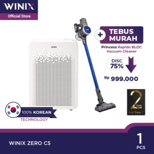 Paket Winix Zero C5 Air Purifier - Princess Home Rapido Vacum Cleaner / Pembersih Udara - Penyedot Debu