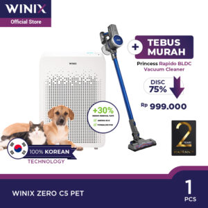Paket Winix Zero C5 Air Purifier - Princess Home Rapido Vacum Cleaner / Pembersih Udara - Penyedot Debu