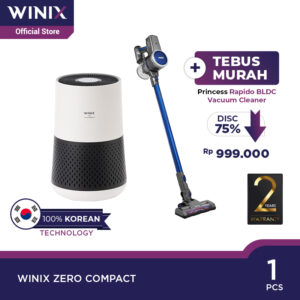 Paket Winix Zero Compact Air Purifier - Princess Home Rapido Vacum Cleaner / Pembersih Udara - Penyedot Debu