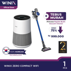 Paket Winix Zero Compact Smart Wifi Air Purifier - Princess Home Rapido Vacum Cleaner